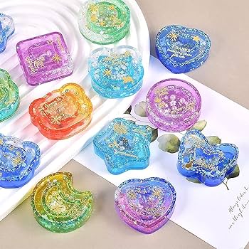 シェルブルーハートレジンヘアゴム 9278359974cced18626f70ee0b2070